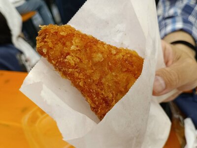 玄界島の魚フライ